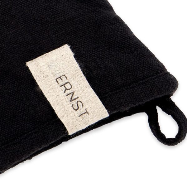 Ofenhandschuh schwarz Baumwolle von ERNST – Bild 3