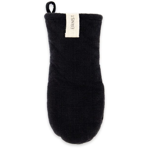 Ofenhandschuh schwarz Baumwolle von ERNST