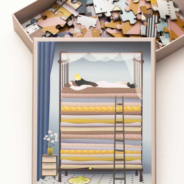 Kinder Puzzle *die Prinzessin auf der Erbse* von VISSEVASSE