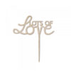 Cake Topper *Lots of love* natur von Eulenschnitt – Bild 2