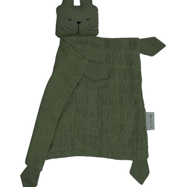 Schmusetuch *Bär* olive von Fabelab