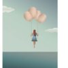 Poster *Balloon Dream* von VISSEVASSE 30x40 cm