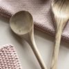 gestricktes Handtuch *Mynte* coral almond von Ib Laursen