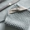 gestrickter Topflappen *Mynte* aqua von Ib Laursen