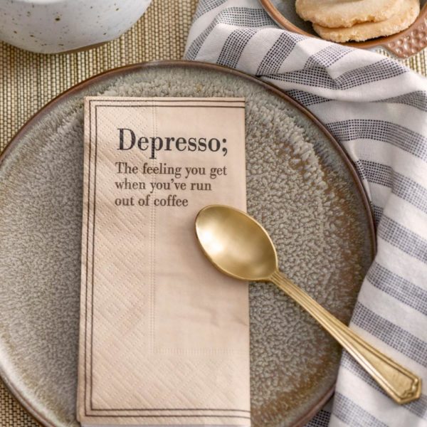 Papierservietten *Depresso* von Bloomingville