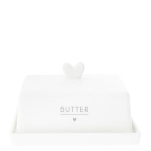Bastion collection Butterdose Herz grau