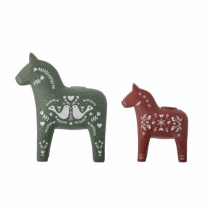 Dala-Pferd- Kerzenhalter-Weihnachten-Bloomingville