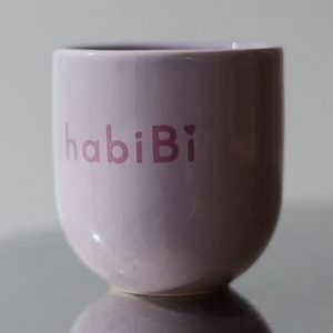 Becher-habibi-Liebling-Steingut