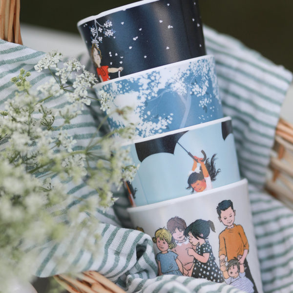 4-Set Becher mit Astrid Lindgren Motiven von Rätt Start