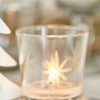 Teelichthalter eingravierter *Stern* Glas von Ib Laursen