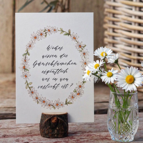 Karte *Gänseblümchen* von Frollein Lücke