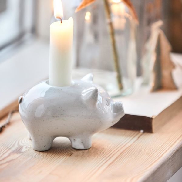 Glücksschwein-kerzenhalter-schwein-Ib-Laursen