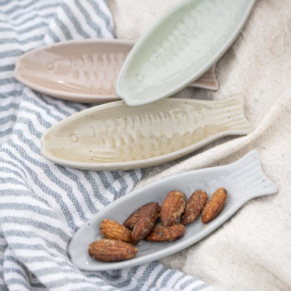 Dip- Snackschälchen *Fische* 4-Set Keramik von Ib Laursen