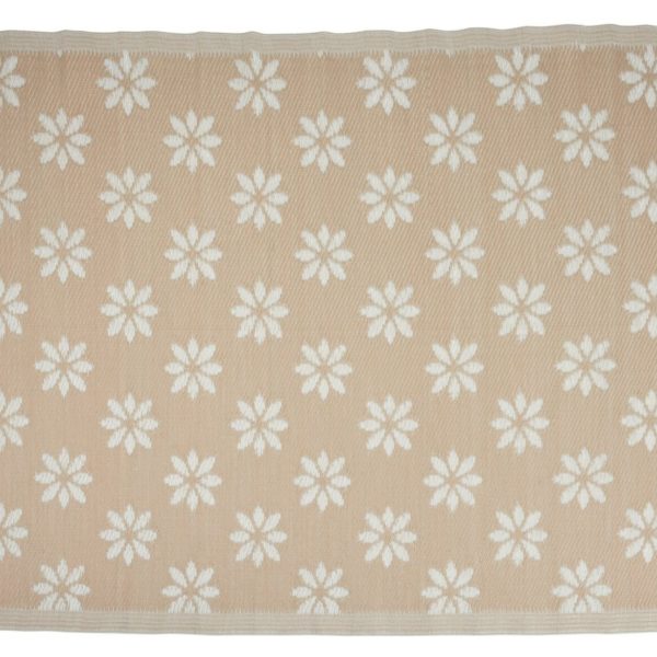 Outdoorteppich *Daisy* beige  100% Polyethylen 120 x 180 cm