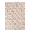 Geschirrtuch *Emilia* natur mit braunem Blumenmuster von Ib Laursen