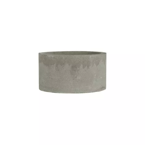 Grauer Kerzenhalter aus Beton für Stumpenkerzen Ø 6 cm