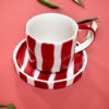 Espressotasse *Boho Stripes* tramonto rot – Bild 2