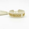 Statement Armband *Prosecco Baby* gewebt, bestickt von Parsley&Pepper – Bild 2