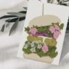 veganer Burger Postkarte