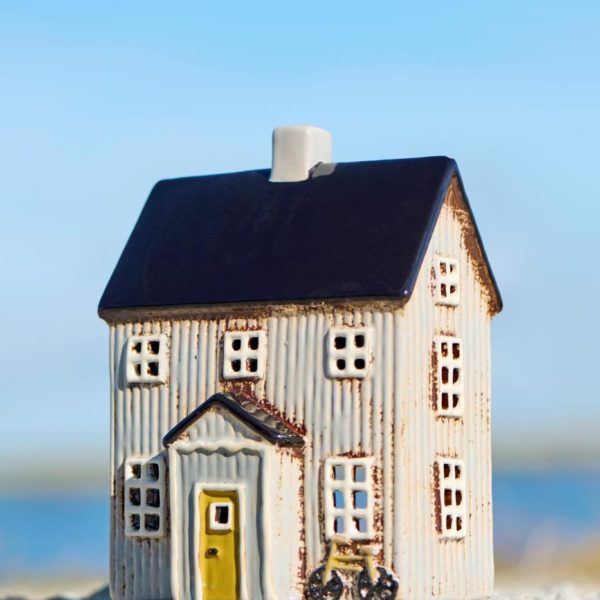 Teelichthaus *Visby* m. Fahrrad von Ib Laursen