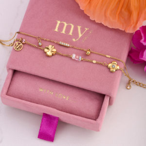 Doppelarmband *dreams come true* gold