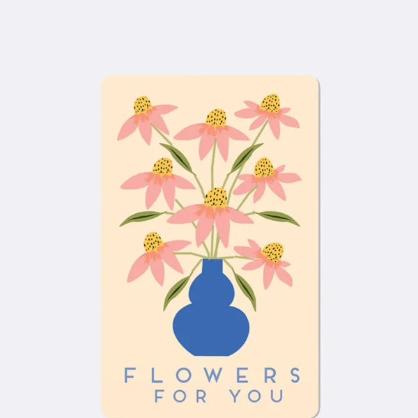 Karte *Flowers for You*
