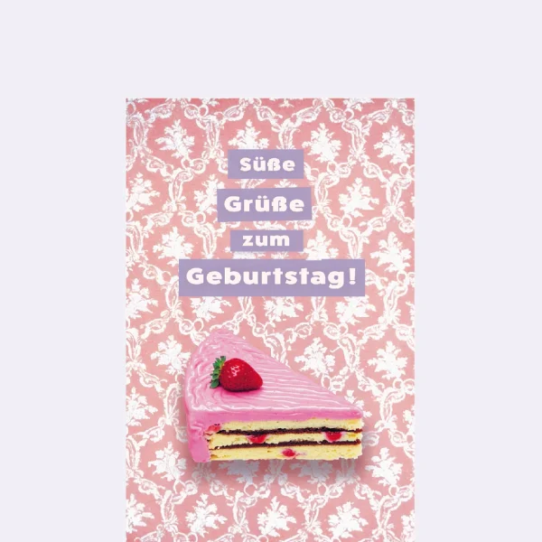 Karte *Süße Grüße*