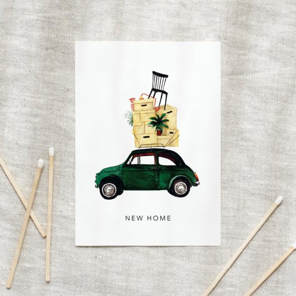 Gratulationskarte Einzug