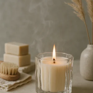 Glaswindlicht im nordischen Spa-Stil