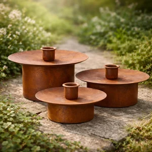 Kerzenhalter  *Kaia* Rost - 3 Größen Wikholm Form