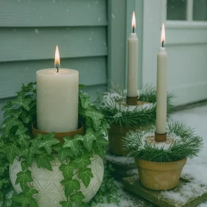 Kerzenhalter rost beidseitig verwendbar