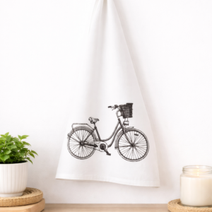 geschirrtuch mit fahrrad scandi feeeling