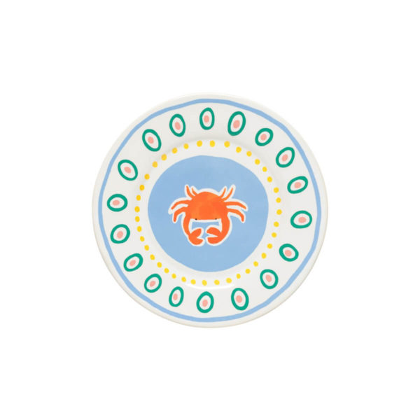 Summer Bliss Dessertteller Crab 22 cm von Costa Nova