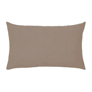 Kissenhülle LEDA stone 30x50 cm aus Baumwolle in natürlichem neutralem Farbton