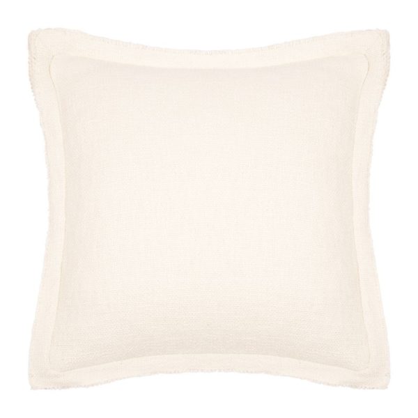 Kissenhülle creme SIYA 50x50 cm mit natürlicher Struktur im nordischen Wohnstil