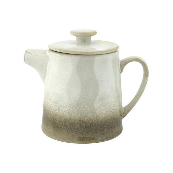 Teekanne SOFIE aus Keramik in Braun mit Deckel