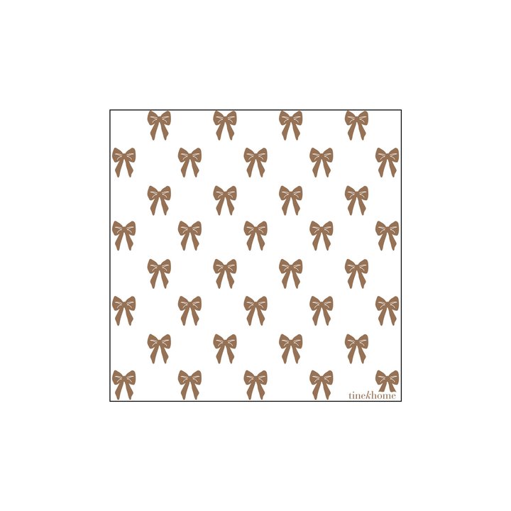 Tine K Home Servietten Paperbow Caramel 25x25 cm nordische Tischdekoration