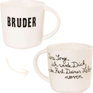 Familientasse „Bruder“ mit Spruch als Geschenk für Lieblingsmenschen