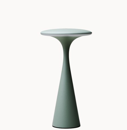 kabellose led tischlampe salbei dimmbar design lampe