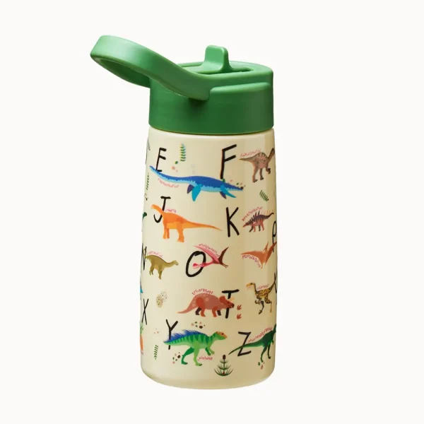 bioloco tiny traveller bottle dinosaurs kinder trinkflasche 350 ml mit strohhalm