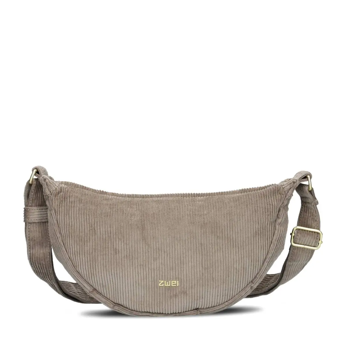 ZWEI M50 Moon Bag Cord Mocca kleine Crossbody Umhängetasche