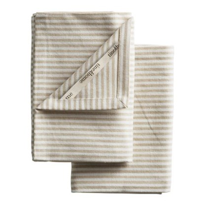 Geschirrtuch 2Set recycled Baumwolle Streifen