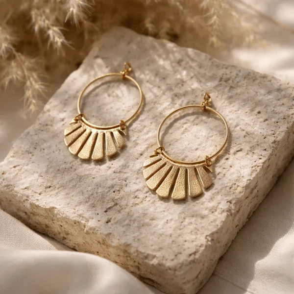 Statement *Nomad Spirit* Ohrringe vergoldet – handgefertigt in Italien