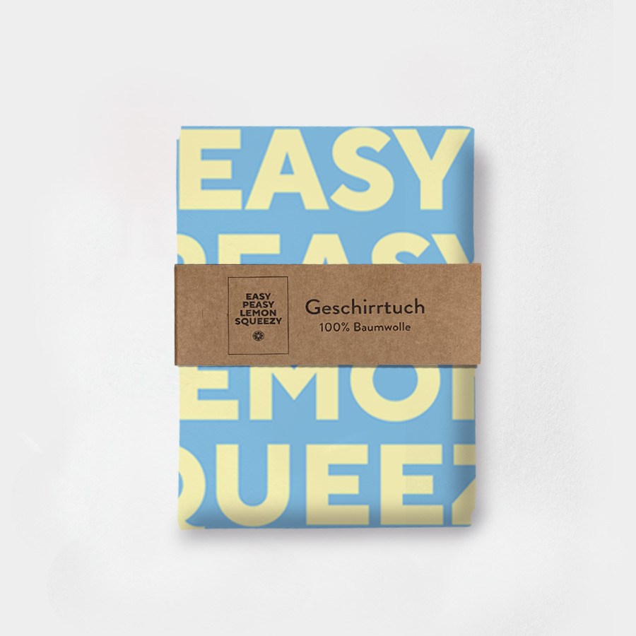 Geschirrtuch „Easy Peasy Lemon Squeezy“ – Baumwolle 50×70 cm – Bild 2