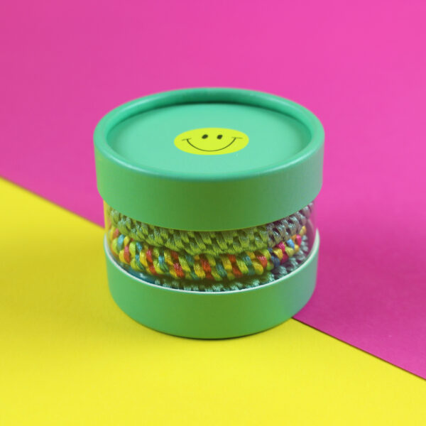 Haargummi-Set mint/gelb mit Geschenkbox von ava&yves – Bild 2