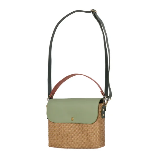 Handed By Tasche Charlie Softgreen/Darkgreen/Rusticpink