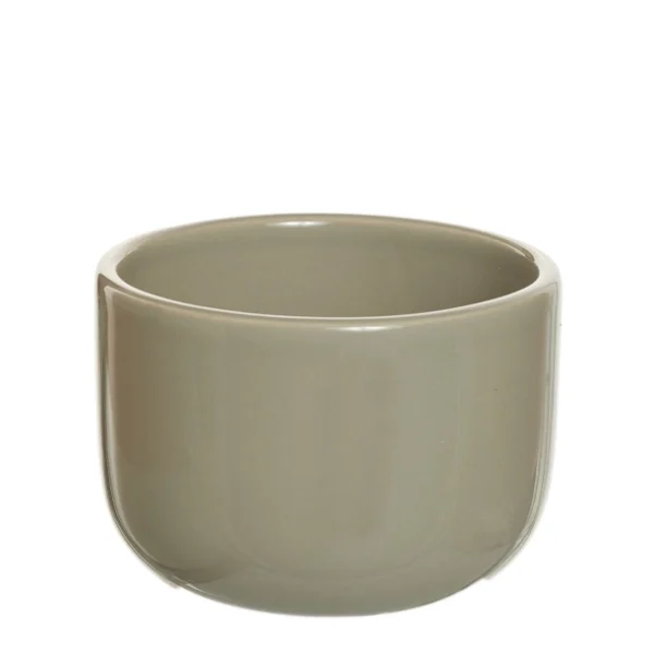 Keramikschale & Becher „Andrea“ in Glossy Sand – ein kleines Multitalent in warmem Sandton