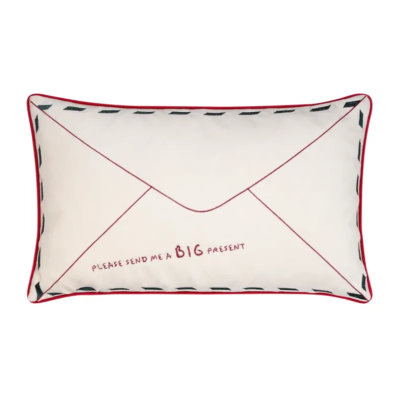 Weihnachtskissen „Post an den Weihnachtsmann“ – 30 × 50 cm – Bild 2