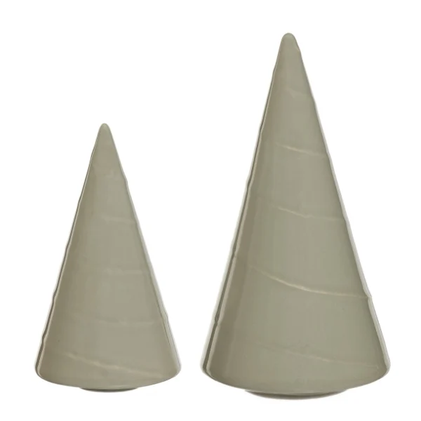 Keramik-Tannenbaum in Glossy Sand in zwei Größen
