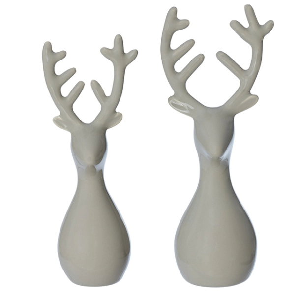 Keramik-Rentier „Glossy Sand“ – Weihnachtsdeko mit einem Augenzwinkern – Bild 2